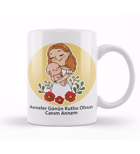 Anneler Günü Annelere Hediye 045 Kupa Bardak Porselen