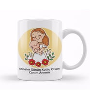 Anneler Günü Annelere Hediye 045 Kupa Bardak Porselen
