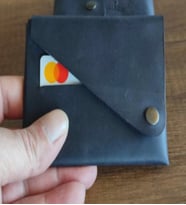 Sumerian Minimalist Crazy Deri Cüzdan Siyah (Anahtarlık Hediye)