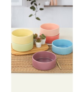 Set halinde 14 cm çapında şık ve kullanışlı çorba kasesi, 6 adetlik paket