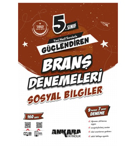 kitabın başkenti ankara yayıncılık 2025-2026 Müfredat Ankara Yayıncılık 5.Sınıf Güçlendiren Sosyal Bilgiler Branş Denemeleri (Çok Renkli)