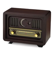 BLUETOOTH, USB, FM RADYO ÖZELLİKLİ NOSTALJİK RADYO + ŞARJLI PİL+ ADAPTÖR