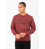 Maraton Comfort Erkek Bisiklet Yaka Bordo- Sweatshirt