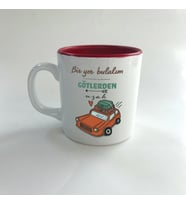 Bir Yer Bulalım Götlerden Uzak Baskılı Kırmızı Multi Kupa