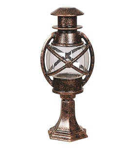 AVONNI BSU-68048-BKR-K Kahverengi Boyalı Dış Mekan Aydınlatma E27 Aluminyum Polikarbon Cam 22cm