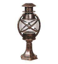 AVONNI BSU-68048-BKR-K Kahverengi Boyalı Dış Mekan Aydınlatma E27 Aluminyum Polikarbon Cam 22cm
