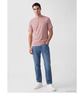 LCWAIKIKI Classic Pembe Soft Touch %100 Pamuk Erkek Tişört
