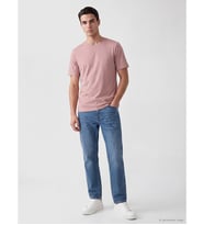 LCWAIKIKI Classic Pembe Soft Touch %100 Pamuk Erkek Tişört