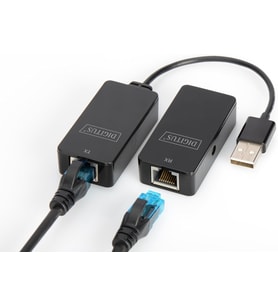Digitus Usb Genişletici - 50 M Menzil - Usb 2.0 - Cat-5'Ten Utp, Stp Ve S-Ftp Ağ Kablosu - Tak Ve Ça