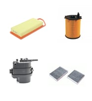 Bosch Filtre Bakım Seti Peugeot 207 1.4 HDI Dizel 2007-2010 Hava + Yağ F + Yakıt F. + Polen Bosch