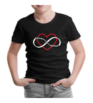Love You Forever Siyah Çocuk Tshirt