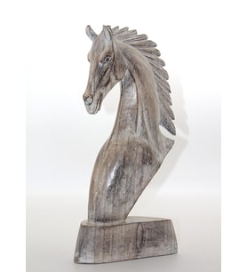 River World 40 cm'lik Büst At Ahşap