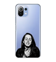 Xiaomi Mi 11 Lite Uyumlu Lana Del Rey Desenli Şeffaf Telefon Kılıfı