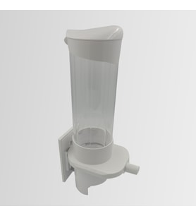Karton Bardaklara Uyumlu Sebil Bardaklık  Dispenser Butonlu (Beyaz)