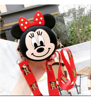 Mickey Mouse Minnie Mouse Tasarım Silikon Omuz Askılı Çanta 1670-1