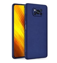 Coverzone Xiaomi Poco X3 ?le Uyumlu K?l?f Z-Mara Lansman Vieri Tam Koruma Arka Kapak Kamera Koruma �?k?nt?l? P�r�zs�z Y�zey Lacivert