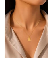 Kişiye Özel Doğum Günü Pasta Figürlü Kolye 925K Gümüş (Gold)