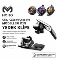 Memo CX07-CX08 için Yedek Klips Aparat 2 Adet