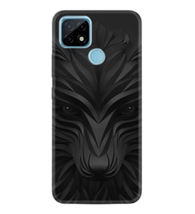 Realme C11 C21 C21Y C25Y C11 2021 Kılıf Desemli Silikon Black Fox 1325