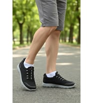 Walkway Siyah Triko Hafif Erkek Spor Ayakkabı Flexible II M