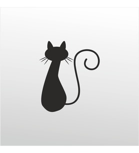 Folyo Sticker Kedi 30cm Uzunluk (Karışık)