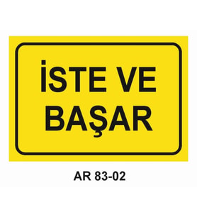 İŞ GÜVENLİĞİ UYARI LEVHASI 1 ADET PVC 21 X 29CM