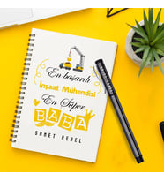 İnşaat Mühendisi Babalara Özel Defter ve Kalem