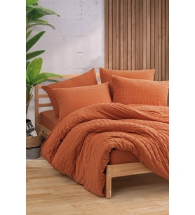 Cotton Box  Crepe Kiremit Çift K. Nevresim Takımı
