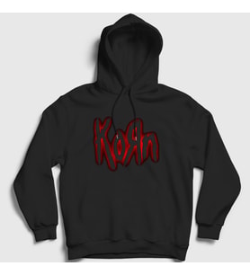 Presmono Unisex Siyah Logo V2 Korn Kapüşonlu Sweatshirt 92657tt