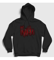 Presmono Unisex Siyah Logo V2 Korn Kapüşonlu Sweatshirt 92657tt