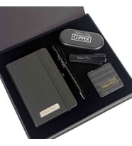 İsme Özel Exclusive Defter Kalem Ayna ve Çakmak Seti Siyah (Model 1)