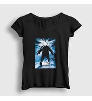 Presmono Kadın Siyah Poster Movie Film The Thing T-Shirt 455443tt