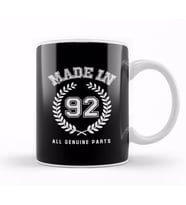 1992 Made In 92 All Genuine Parts Kupa Bardak Porselen