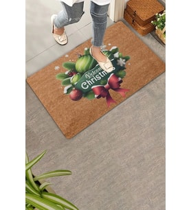 Valerine Life Christmas Welcome Süsü Hoş Geldiniz Kapı Önü Paspası 45x70cm (Kahverengi)