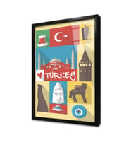 İstanbul Çerçeveli Cam Tablo
