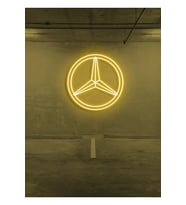 Rent A Carlara Özel Mercedes Logo Neon Tabela