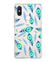 PrintiFy Xiaomi Mi 8 SE ile Uyumlu 1mm Slim Fit Nazar Boncuğu 3 Baskılı Şeffaf  Kılıf
