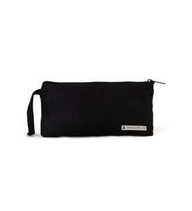 Rakerplus Siyah 21x10 cm Fermuarlı Gabardin Kumaş Kalemlik