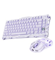 GravaStar Mercury V75 Kablolu Manyetik Gaming Klavye ve M1 Pro  Kablosuz Mouse Seti, Lavender Purple (Mor)