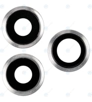 Apple iPhone 11 Pro Uyumlu Arka Kamera Lensi Cam (Gri-Gümüş)