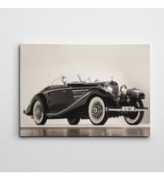 Mercedes Retro Kanvas Tablo