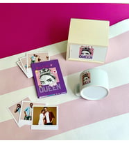 Kişiye Özel Fotoğraflı Pink Queen Tasarımlı Mini Fotoğraf Albümü ve Kutulu Kupa