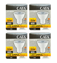 (4 Adet) Cata 8W (50W) 3000K (Sarı Işık) GU10 Duylu Led Spot Ampul