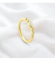 Glorria Altın Taşlı Halka Helix Piercing