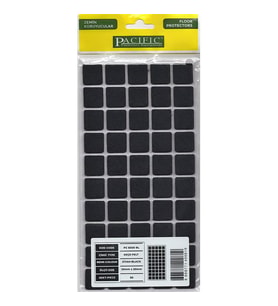 Pacific 6020 BL Yapışkanlı Keçe  20 mm X 20 mm Siyah