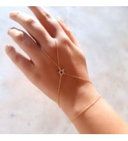14k Altın Yıldızlı Şahmeran Bileklik
