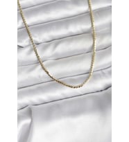 14K Gold Renk Kaplama Ezme Zincir Model CM Kadın Kolye - TJ-BKO10733