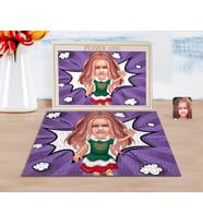 BK Gift Kişiye Özel Kız Çocuk Karikatürlü 1000 Parça Profesyonel Puzzle-18