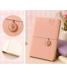 VJ CHARM ÇİÇEK DEFTER A5 96 YP 100 GR NOKTALI
