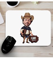 Yakışıklı Kovboy Karikatürlü Mouse Pad